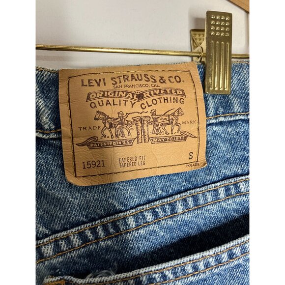 Vintage Levis 921 Tapered Orange Tab Jeans Women's Sz 10 Short 28 Waist READ - Picture 7 of 10